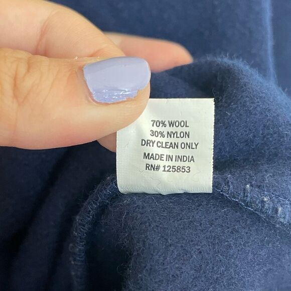 Taylor Stitch The Explorer Shirt in Navy Boiled Wool - Picture 10 of 10